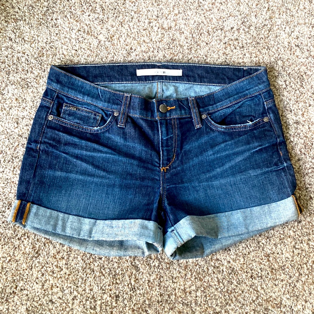 Joe’s Jeans fold up shorts in med/dark wash